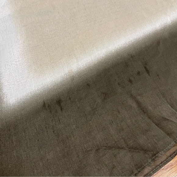 Sheer Ethereal Boho Geometric Ombré Poncho Tunic Top Minimalist Contemporary - Picture 8 of 12